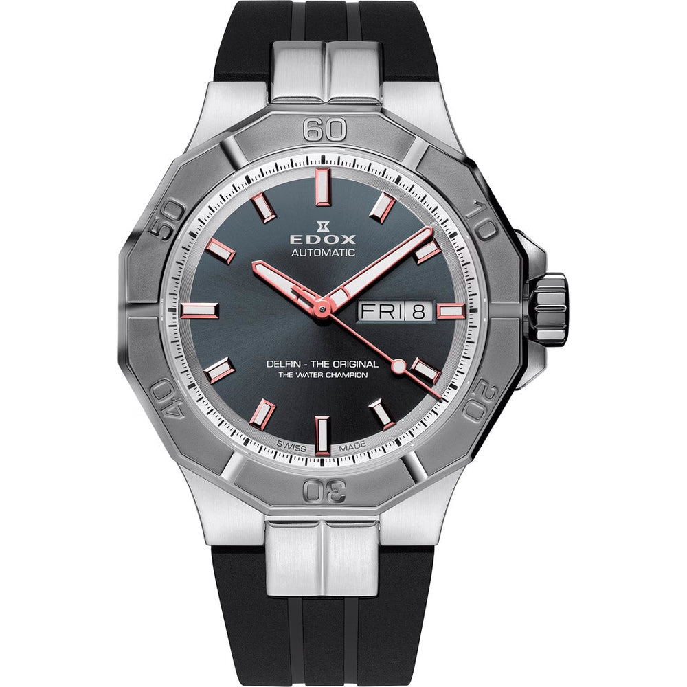 title:Edox Men 88008-3GCA-BGO Delfin The Original 43mm Automatic Watch;color:Blue