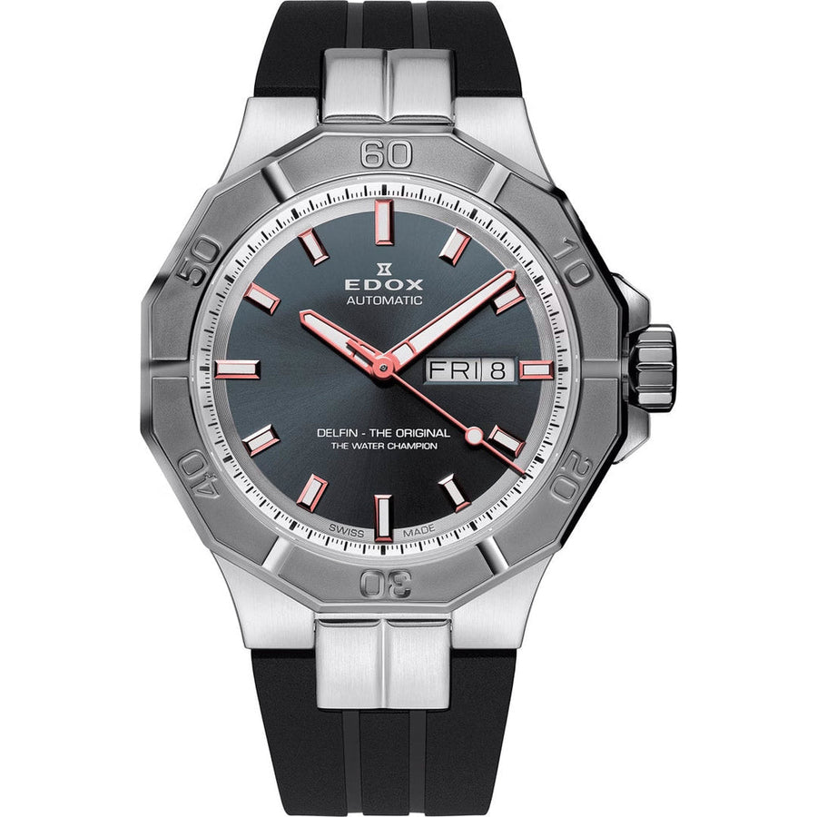 title:Edox Men 88008-3GCA-BGO Delfin The Original 43mm Automatic Watch;color:Blue
