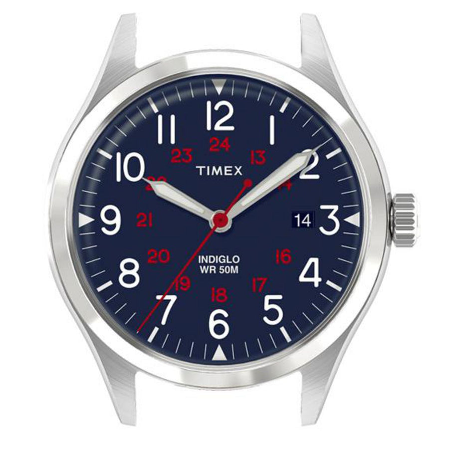 title:Timex Unisex TW2R13400 Lab Archive 38mm Quartz Watch Case;color:Blue