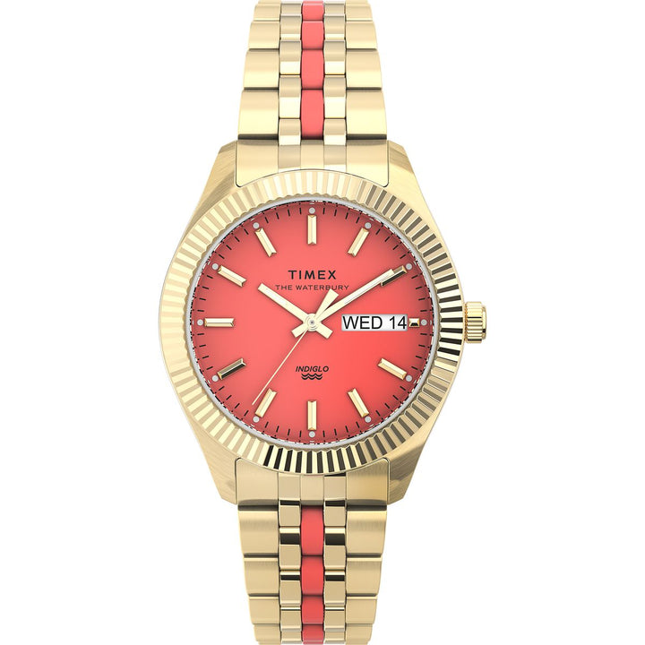 title:Timex Women's TW2U82700 Legacy 36mm Quartz Watch;color:Orange
