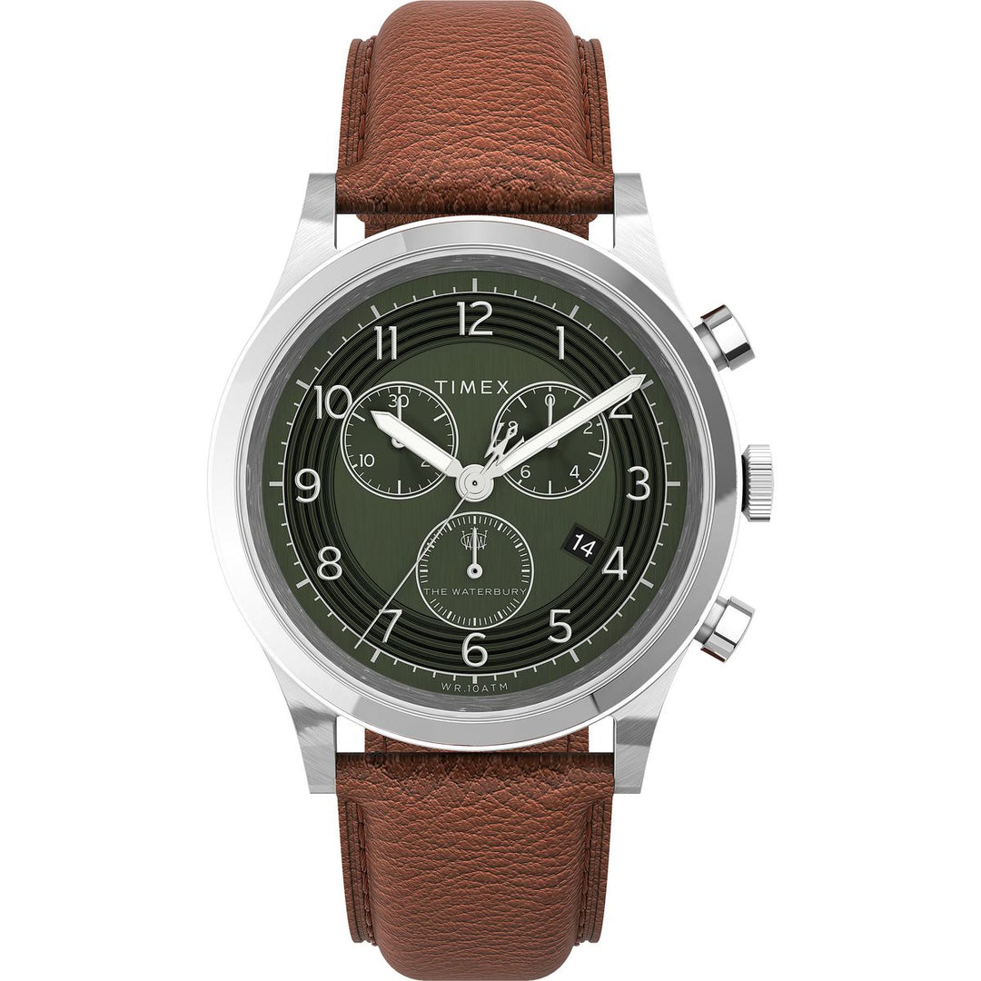 title:Timex Men's Waterbury 42mm Quartz Watch TW2U90700;color:Tan