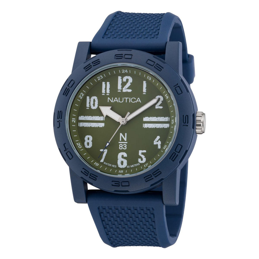 title:Nautica Ayia Triada NAPATS305 Men's 44 Quartz Watch;color:Green