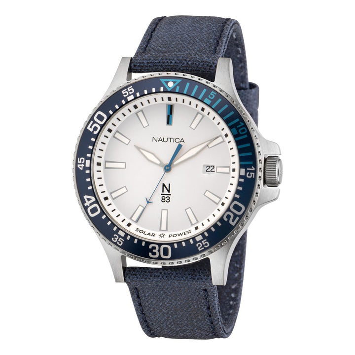 title:Nautica Cocoa Beach NAPCBF203 Men's 43 Quartz Watch;color:Silver