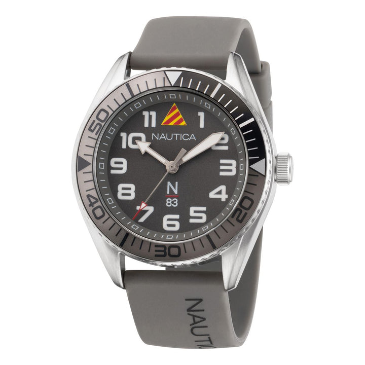 title:Nautica Finn World NAPFWF202 Men's 44 Quartz Watch;color:Grey