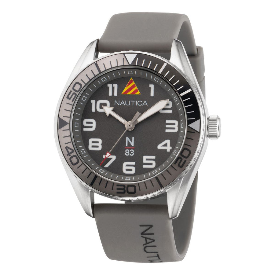 title:Nautica Finn World NAPFWF202 Men's 44 Quartz Watch;color:Grey
