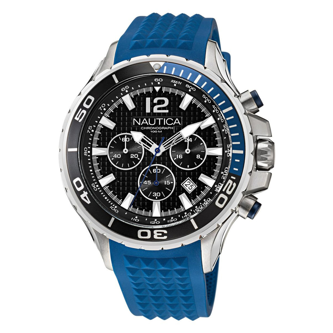 title:Nautica NST NAPNSTF05 Men's 49 Quartz Watch;color:Black