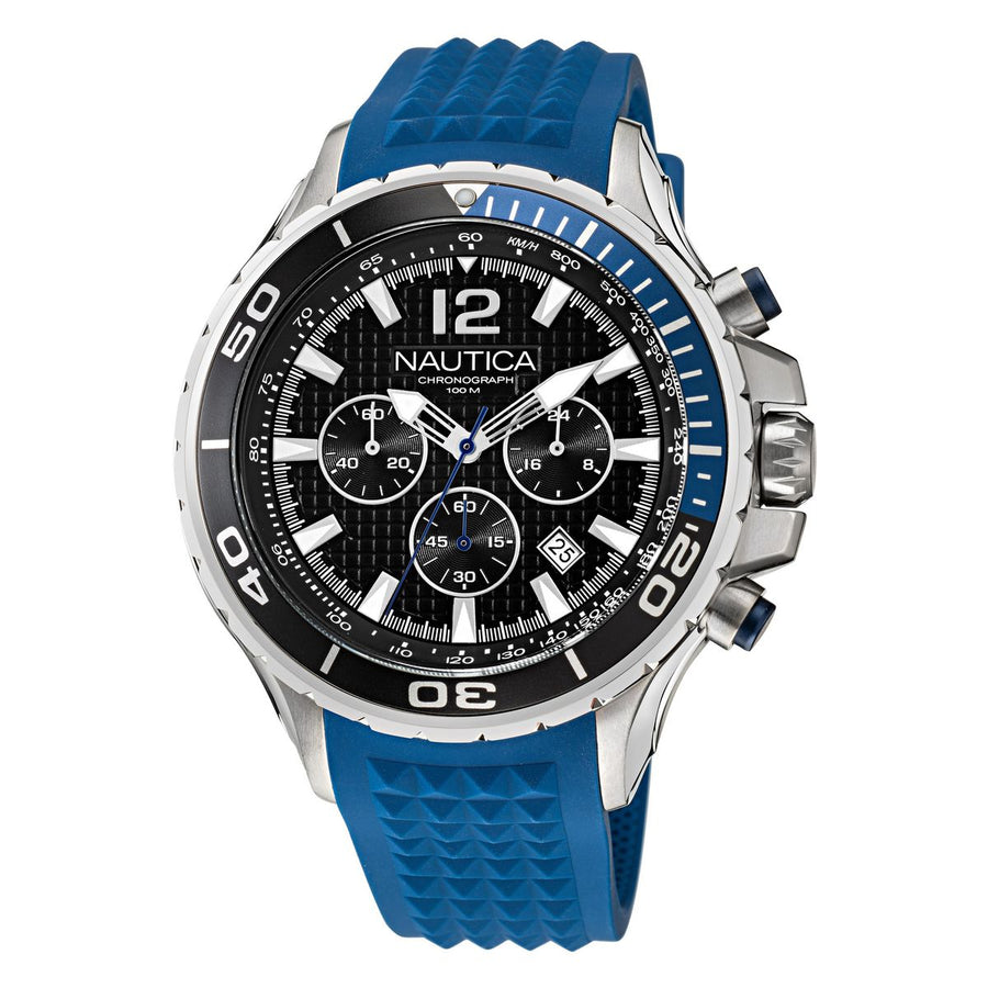 title:Nautica NST NAPNSTF05 Men's 49 Quartz Watch;color:Black