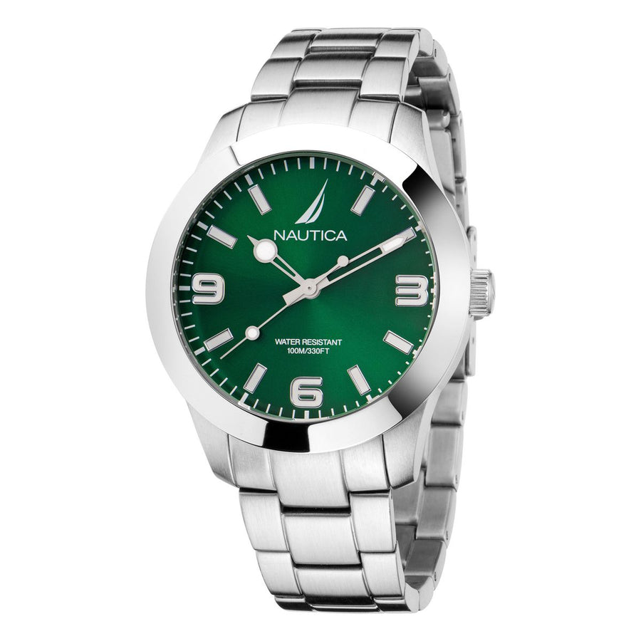 title:Nautica Pacific Beach NAPPBF204 Men's 43 Quartz Watch;color:Green