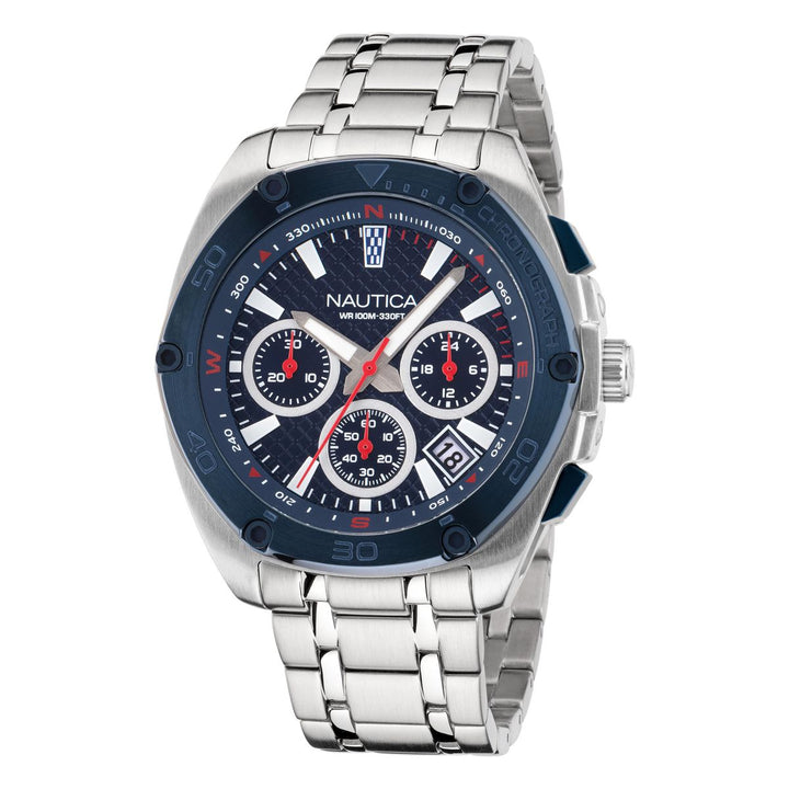 title:Nautica Tin Can Bay NAPTCS304 Men's 44 Quartz Watch;color:Blue