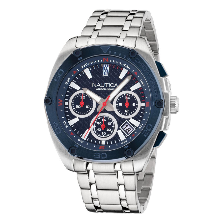 title:Nautica Tin Can Bay NAPTCS304 Men's 44 Quartz Watch;color:Blue