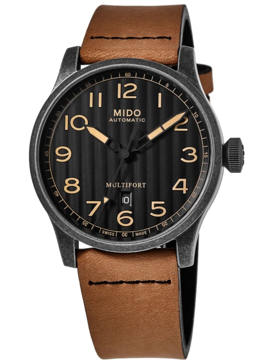 title:Mido Men's M0326073605099 Multifort 44mm Automatic Watch;color:Black