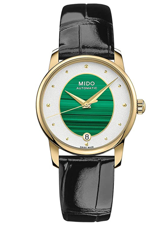 title:Mido Women's M0352073646100 Baroncelli 33mm Automatic Watch;color:Green