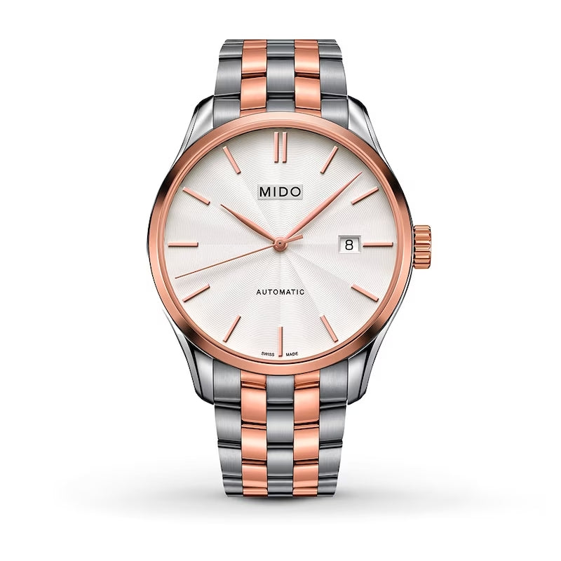 title:Mido Men's M0244072203100 Belluna II 40mm Automatic Watch;color:Silver