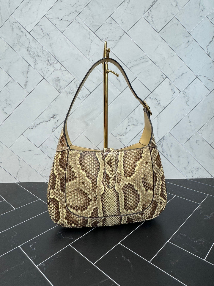 LIKE NEW Gucci Python Small Jackie Bag