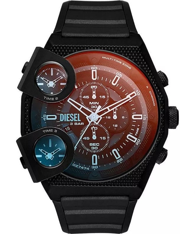 title:Diesel Men's DZ7474 Sideshow 51mm Quartz Watch;color:Black