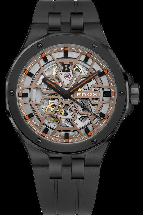 title:Edox Men 85303-37NCA-BEIO Delfin The Original 43mm Automatic Watch;color:Beige