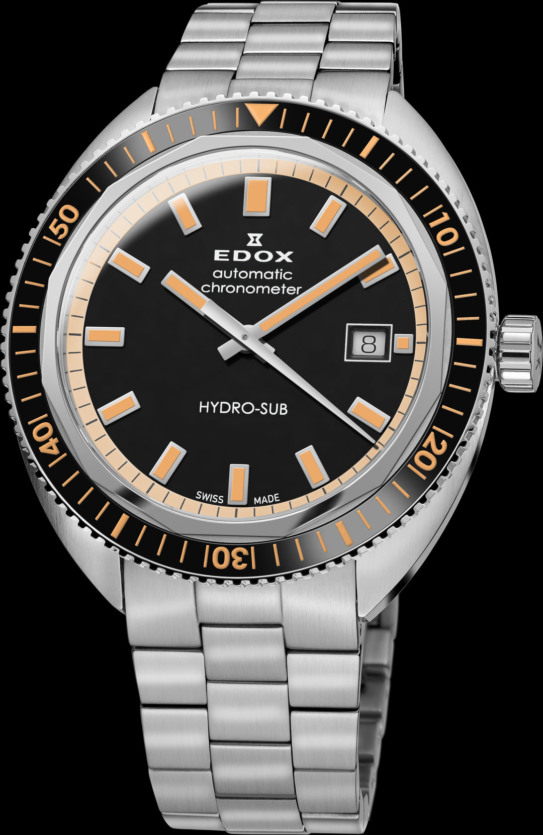 title:Edox Men 80128-3NBM-NIB Hydro-sub 42mm Automatic Watch;color:Black
