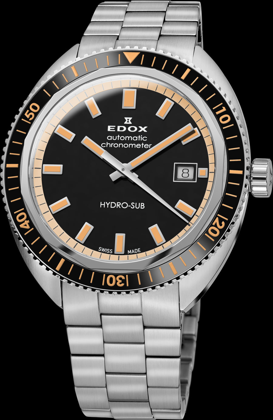 title:Edox Men 80128-3NBM-NIB Hydro-sub 42mm Automatic Watch;color:Black