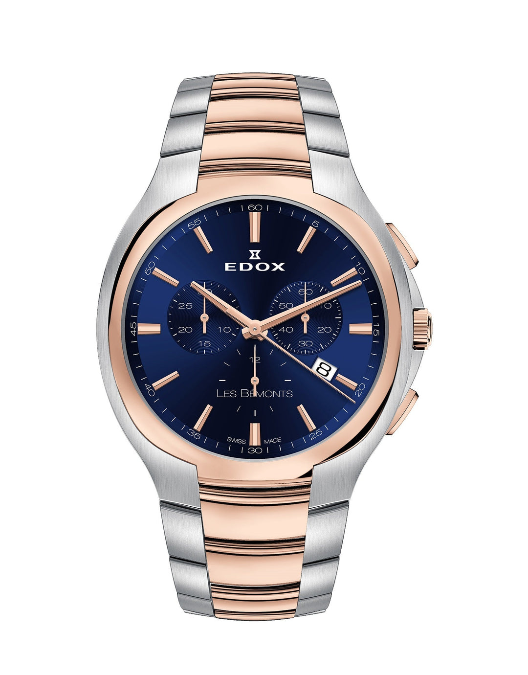 title:Edox Men 10239-357R-BUIR Les Bemonts 42mm Quartz Watch;color:Blue