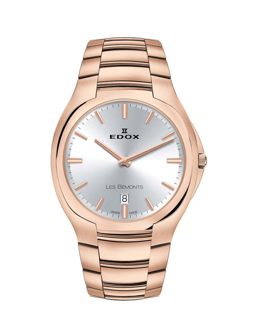 title:Edox Men 56003-37R-AIR Les Bemonts 40mm Quartz Watch;color:Silver
