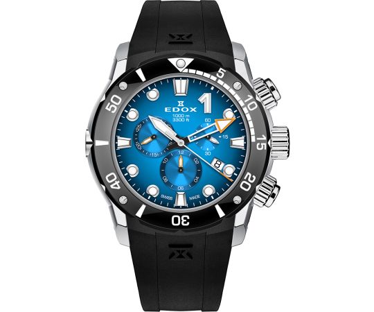 title:Edox Men 10242-TIN-BUIDN CO-1 45mm Quartz Watch;color:Black