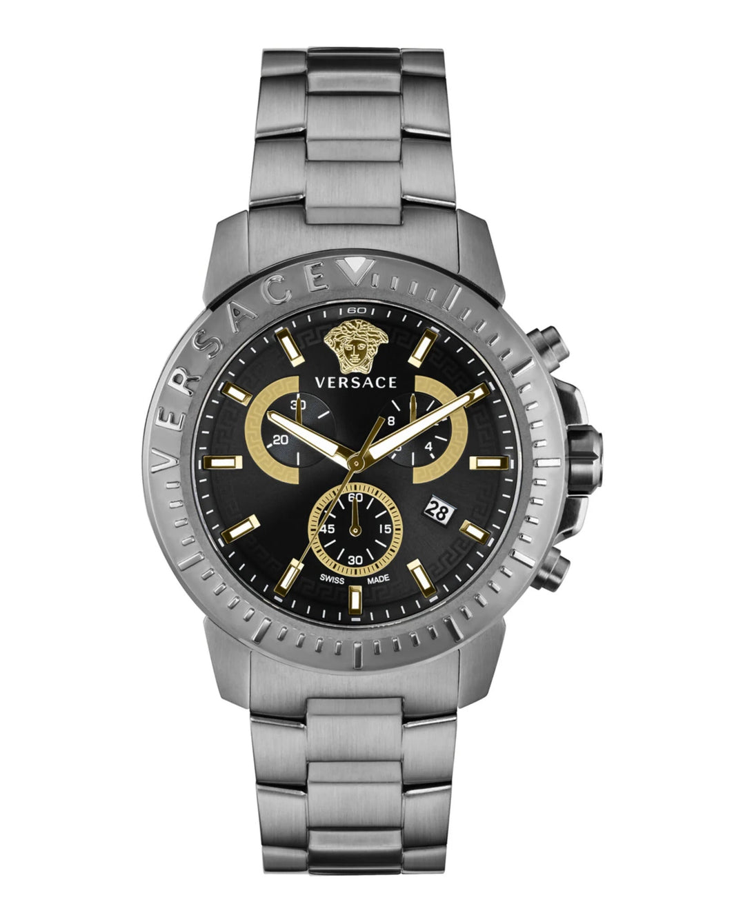 Versace Men's VE2E00621 New Chrono 45mm Quartz Watch - Ruumur