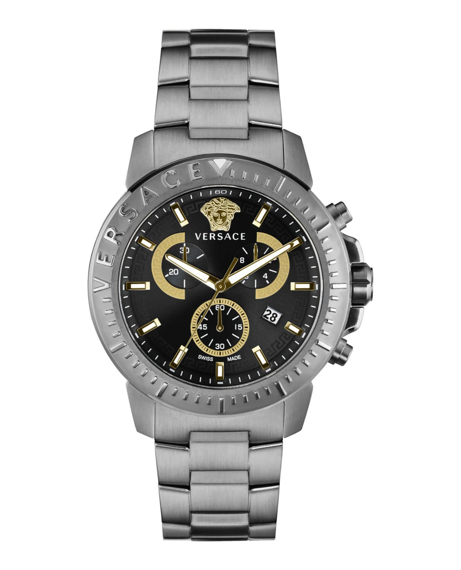 Versace Men's VE2E00621 New Chrono 45mm Quartz Watch - Ruumur