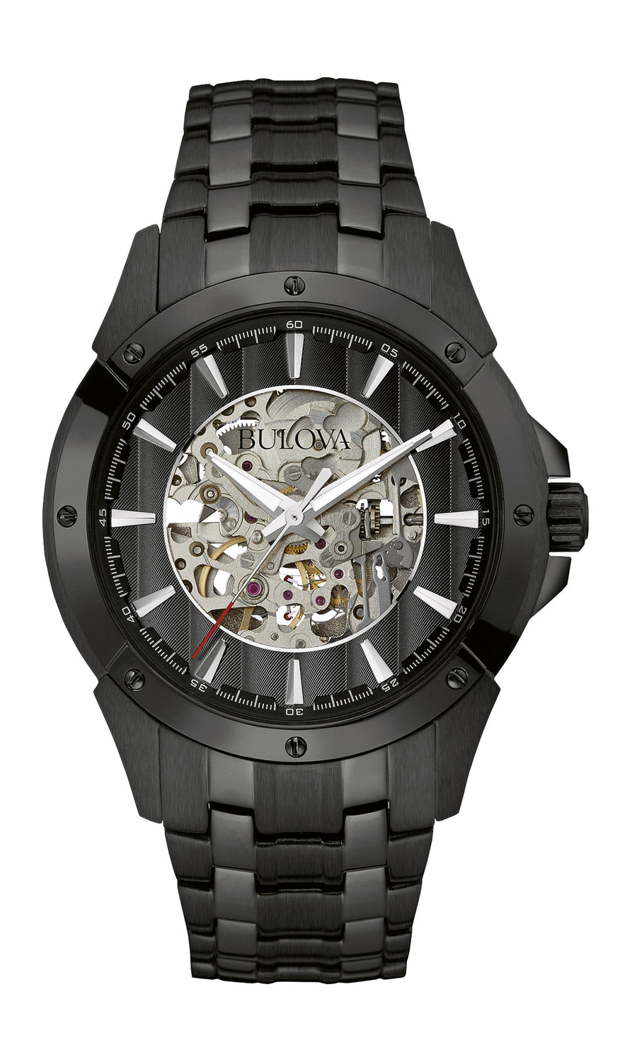 title:Bulova Men's 98A147 Classic 43mm Automatic Watch;color:Skeleton