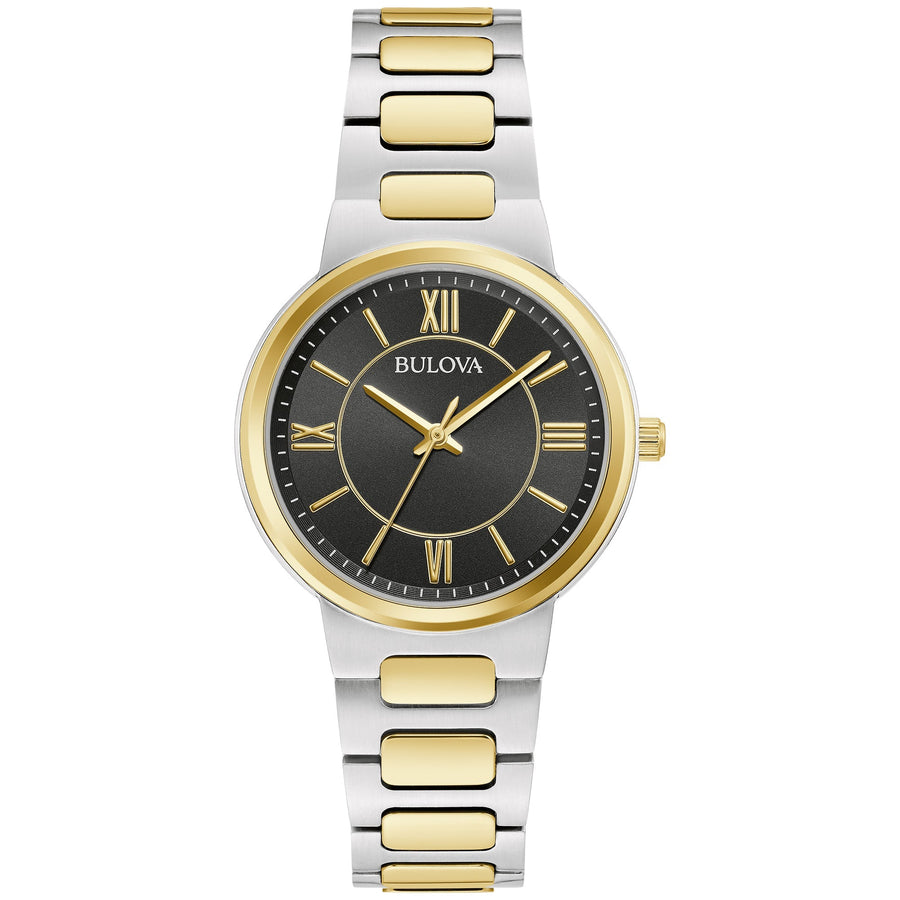 title:Bulova Women's 98L285 Classic 32mm Quartz Watch;color:Black