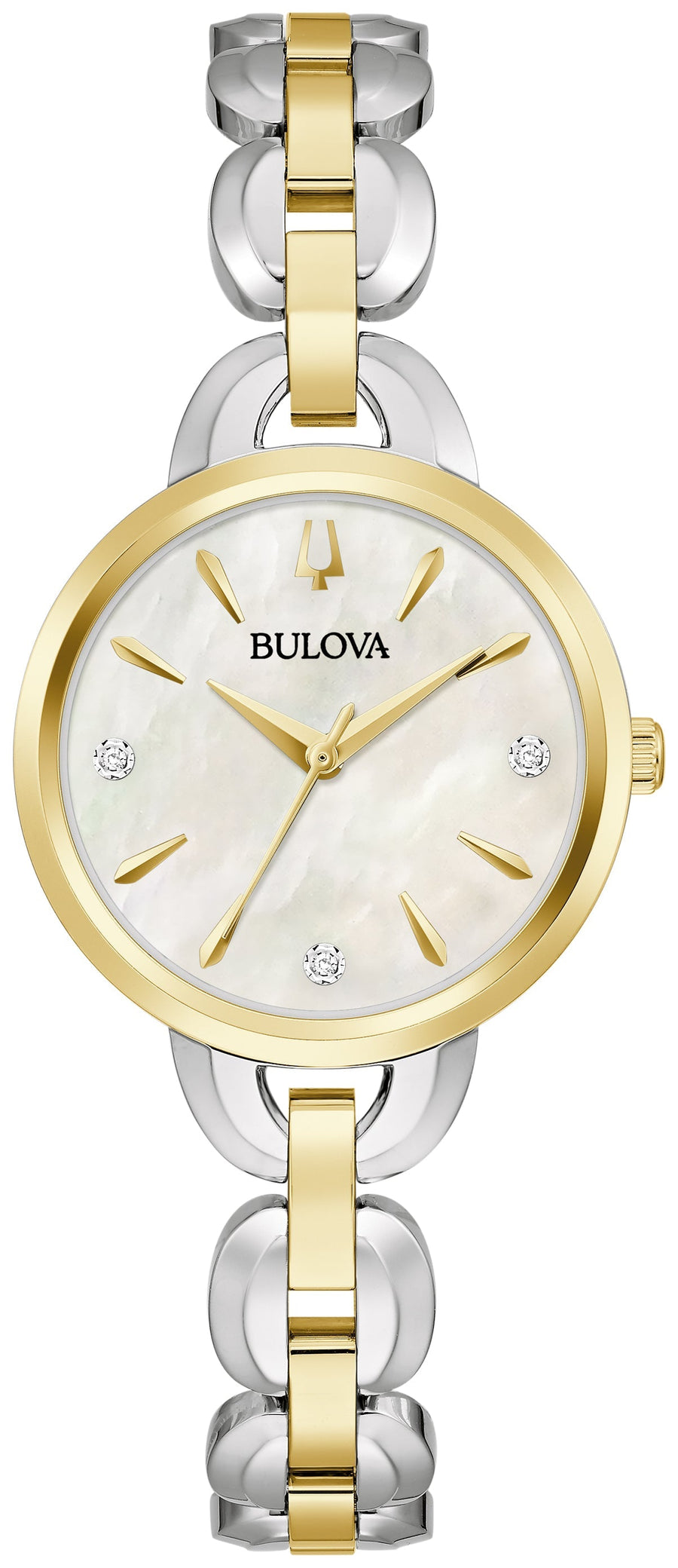 title:Bulova Women's 98P212 Classic 30mm Quartz Watch;color:White
