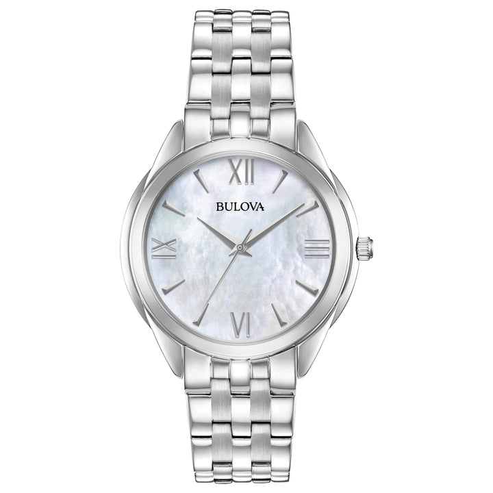 title:Bulova Women's 96L268 Classic 34mm Quartz Watch;color:Mother-of-Pearl