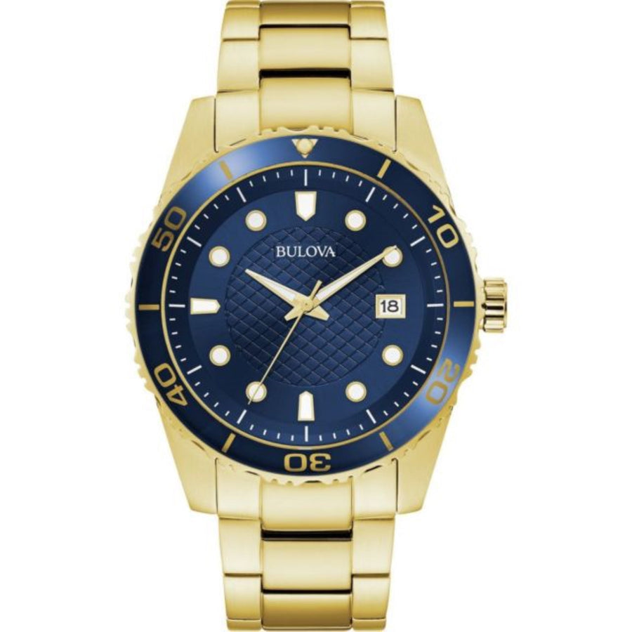 title:Bulova Men's 98A197 Sport 44mm Quartz Watch;color:Blue