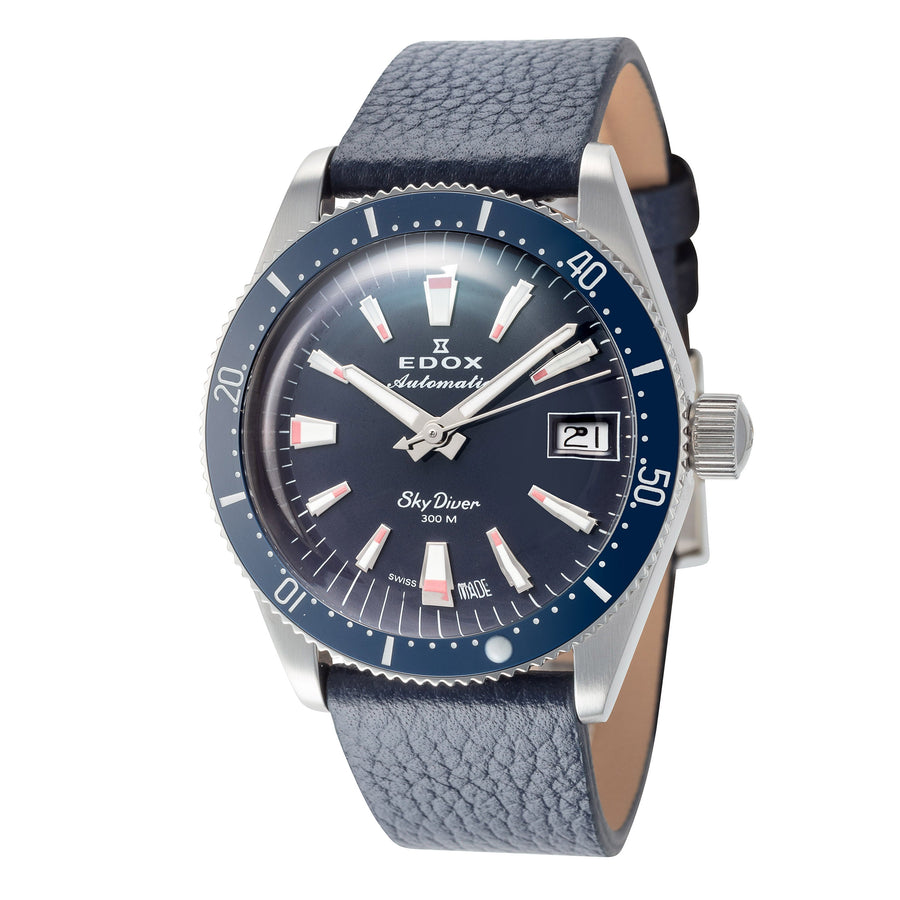 title:Edox Unisex 80131-3BUC-BUICO SkyDiver 38mm Automatic Watch;color:Blue