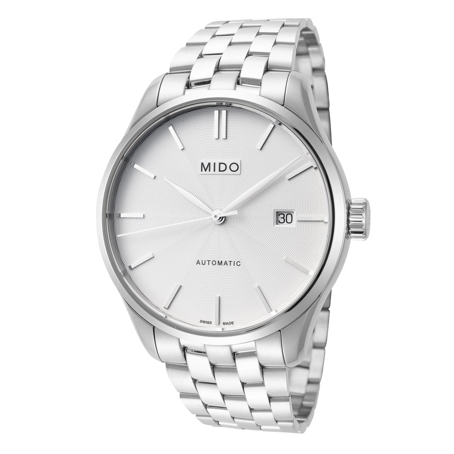title:Mido Men's M0244071103100 Belluna II 40mm Automatic Watch;color:Silver