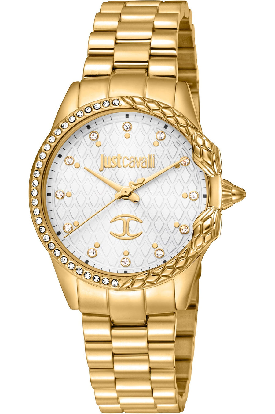 title:Just Cavalli Women's JC1L095M0355 Animalier 32mm Quartz Watch;color:Gold
