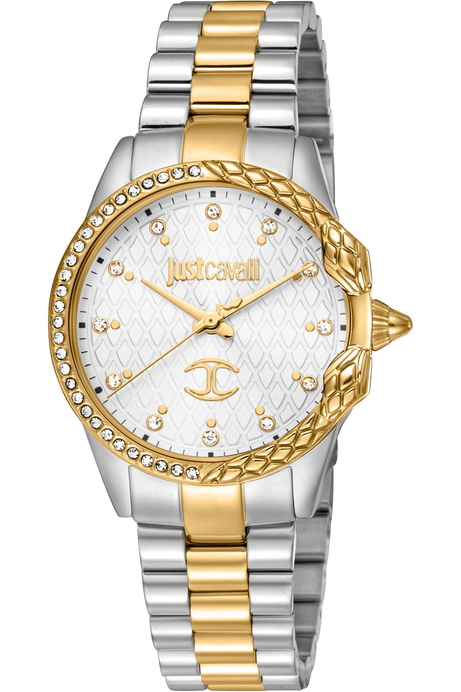title:Just Cavalli Women's JC1L095M0385 Animalier 32mm Quartz Watch;color:Silver