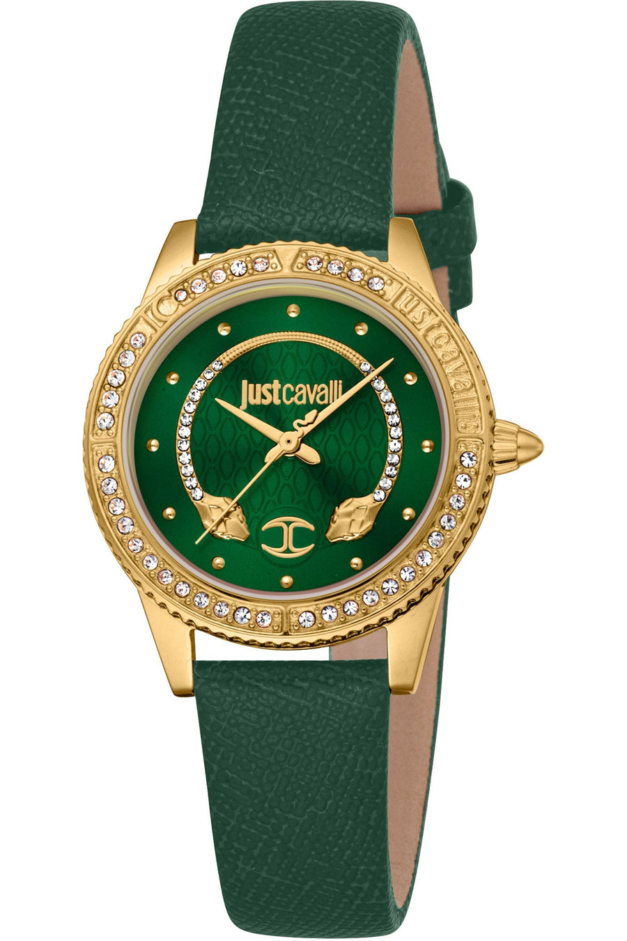 title:Just Cavalli Women's JC1L275L0015 Animalier 30mm Quartz Watch;color:Green