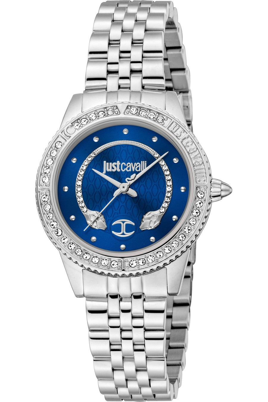 title:Just Cavalli Women's JC1L275M0035 Animalier 30mm Quartz Watch;color:Silver