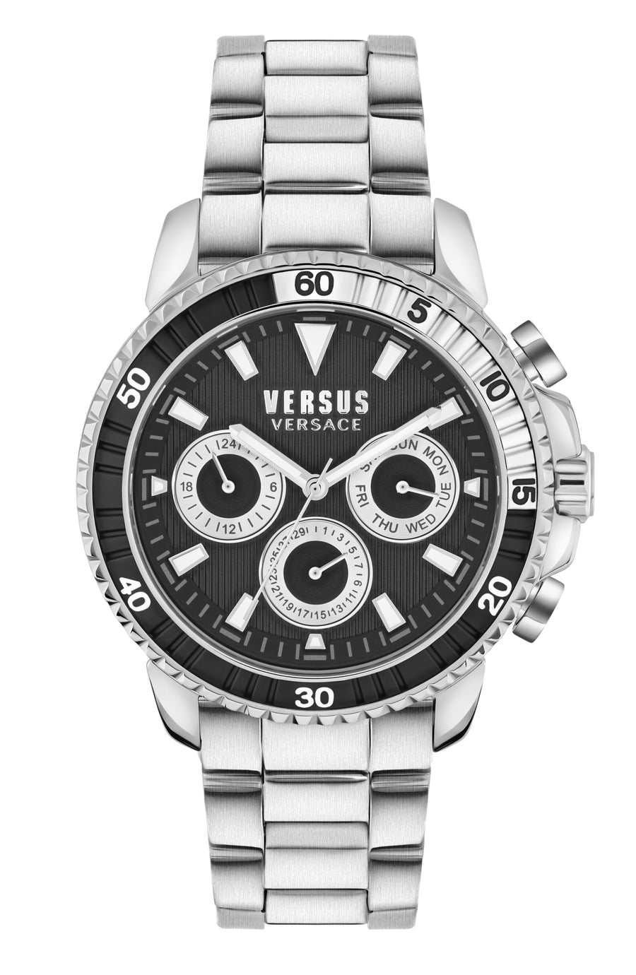 title:Versus Versace Men's VSPLO1521 Aberdeen 45mm Quartz Watch;color:Silver