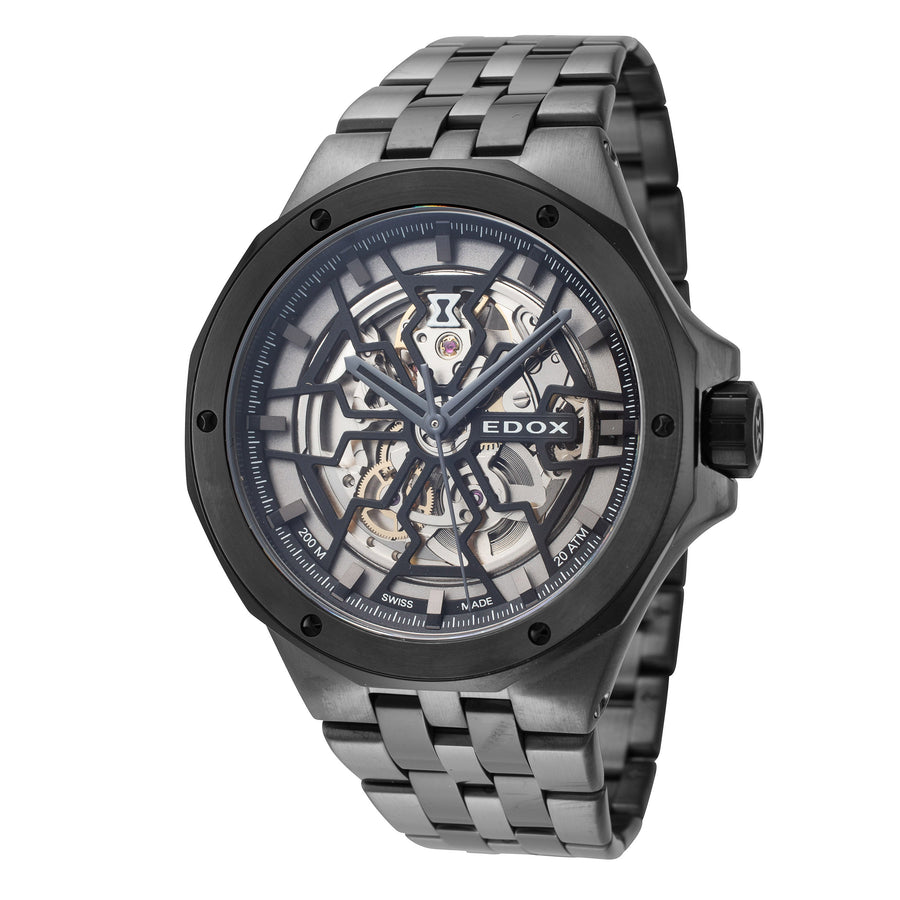 title:Edox Men 85303-357GNM-NGN Delfin The Original 43mm Automatic Watch;color:Gray