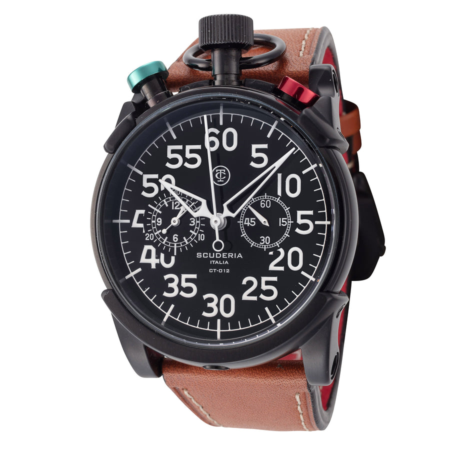 title:CT Scuderia Men's CW2010519 Corsa 44mm Quartz Watch;color:Black