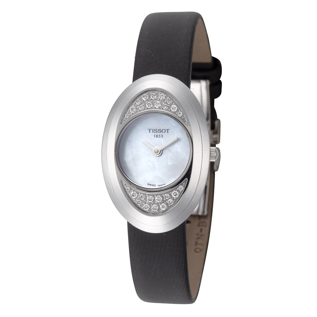 title:Tissot Women's T03112580 Precious Flower Quartz Watch;color:Black