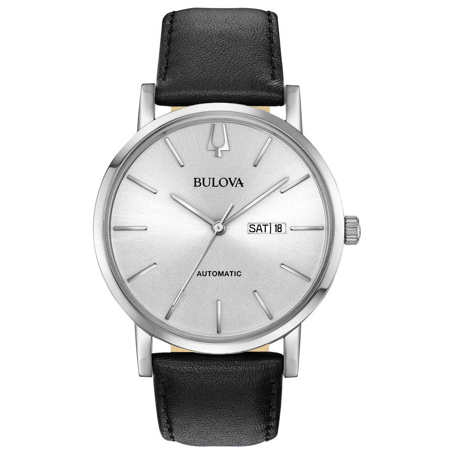 title:Bulova Men's American Clipper 42mm Automatic Watch 96C130;color:Black