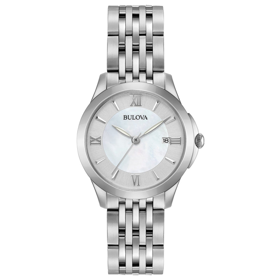title:Bulova Women's Classic 42mm Quartz Watch 96M151;color:Silver