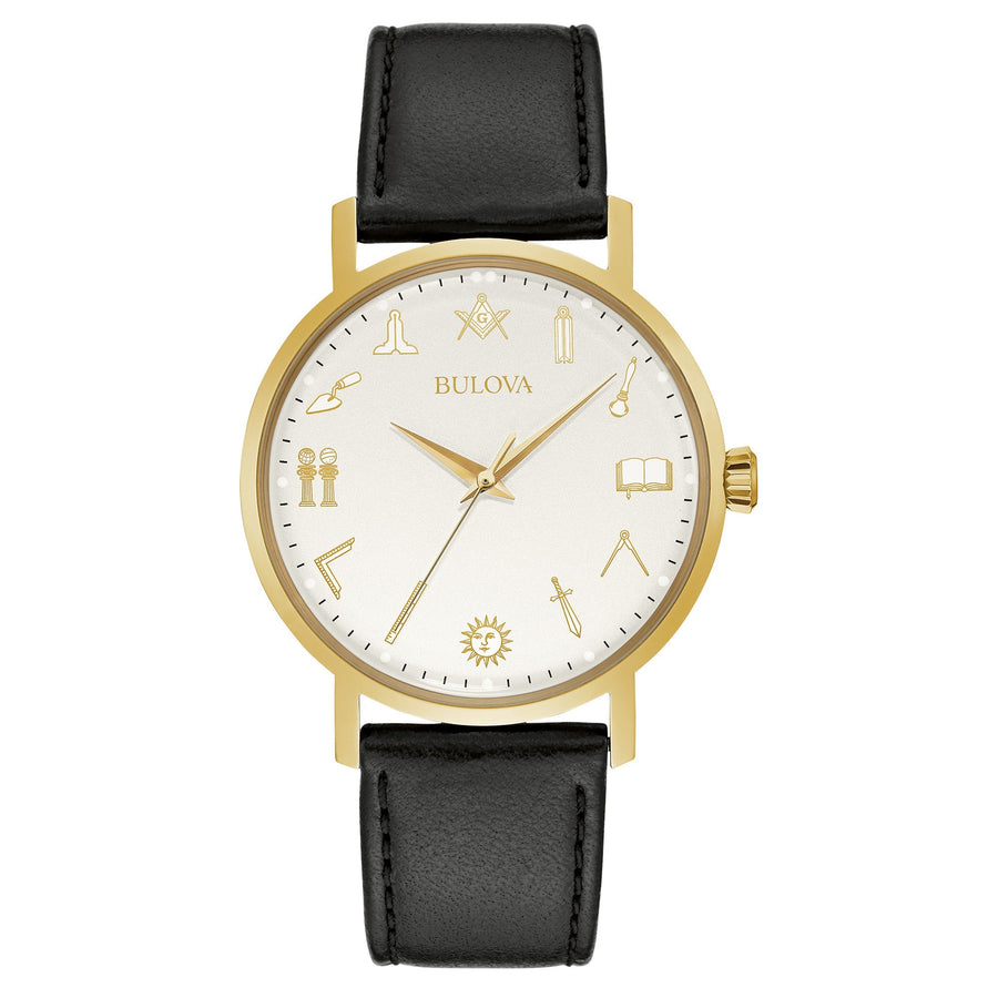 Bulova Men's Masonic 41mm Quartz Watch 97A149 - Ruumur