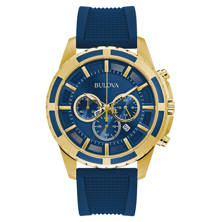 title:Bulova Men's Classic 44mm Quartz Watch 97B193;color:Blue