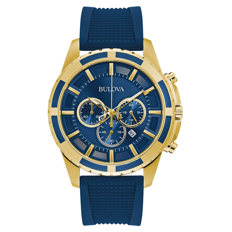 title:Bulova Men's Classic 44mm Quartz Watch 97B193;color:Blue