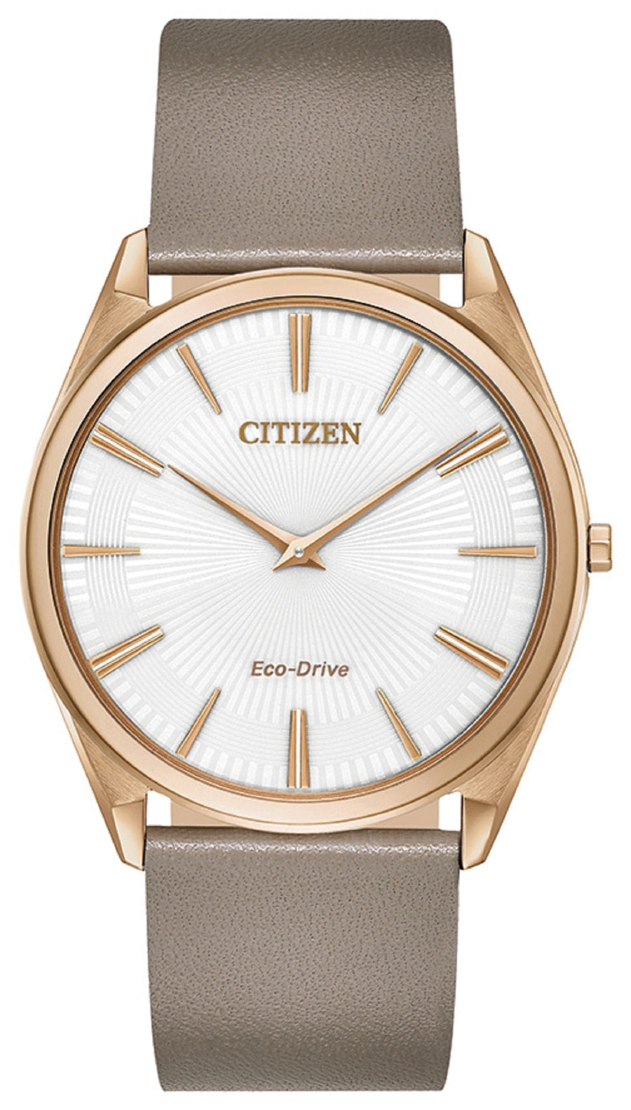 title:Citizen Women's 39mm White Dial Eco-Drive Solar Watch AR3076-08A;color:Taupe