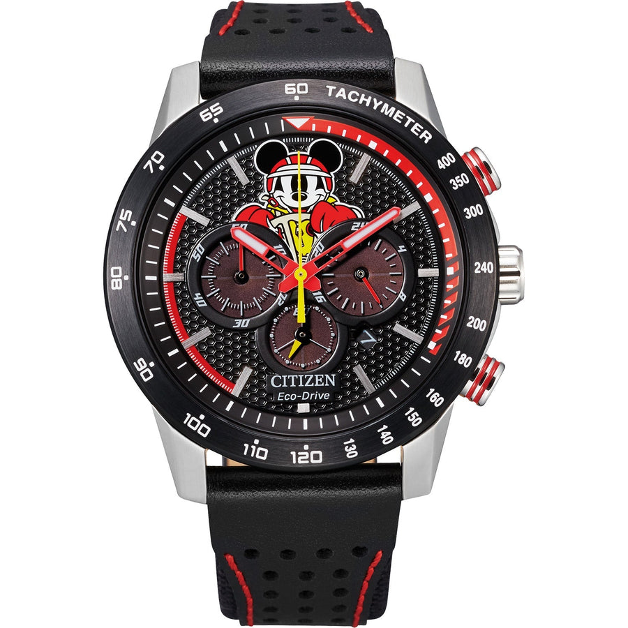 title:Citizen Men's 44mm Black Dial Eco-Drive Solar Watch CA4439-07W;color:Black