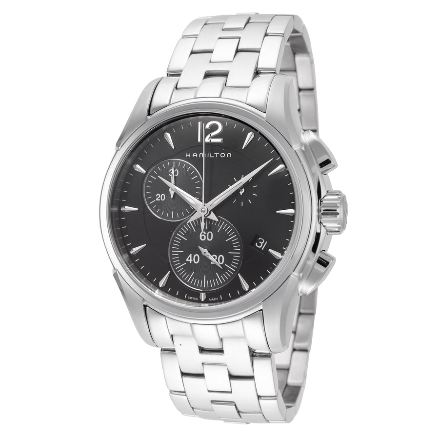 title:Hamilton Men's Jazzmaster 42mm Quartz Chronograph Watch H32612131;color:Silver
